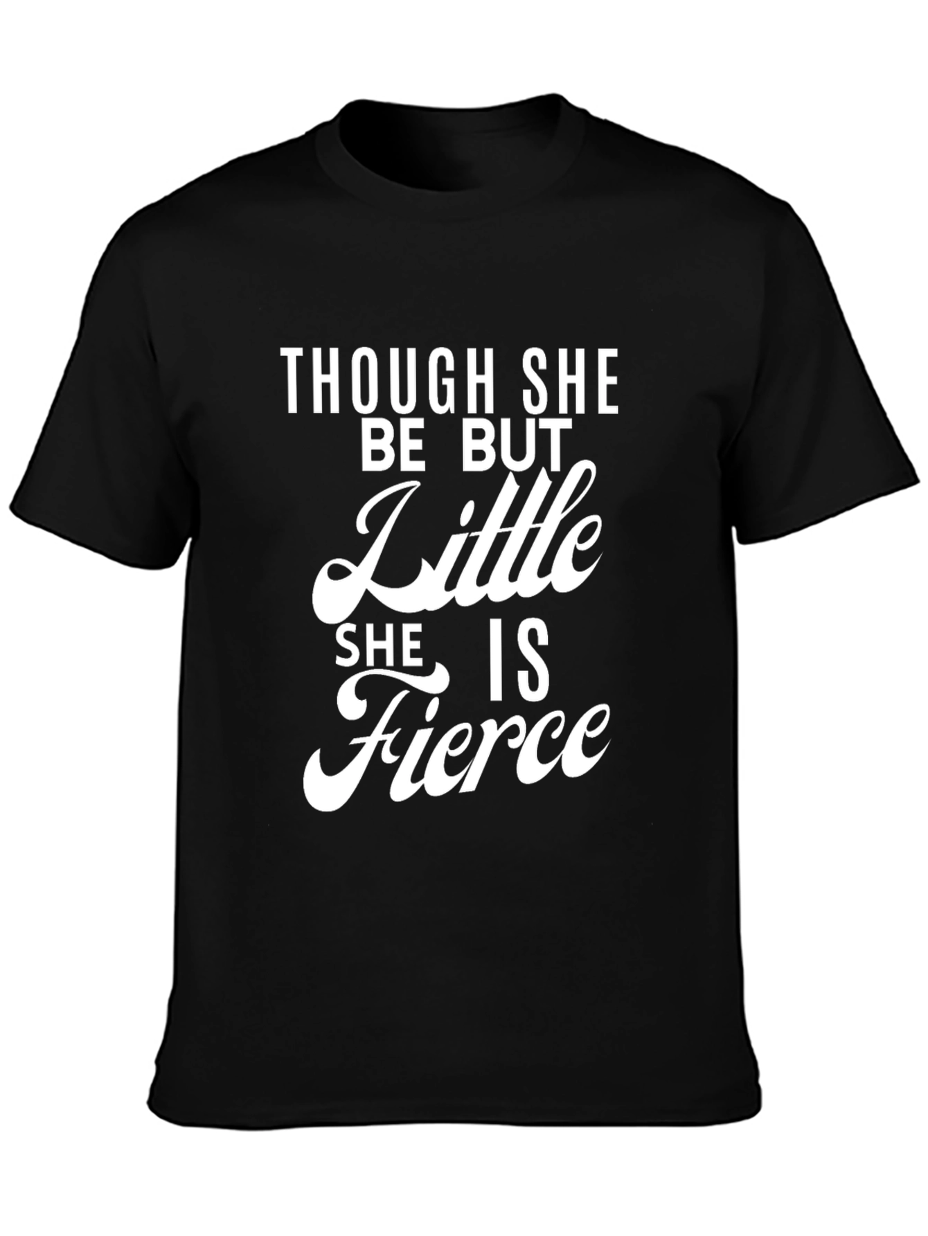 Fierce Little Girl Black T-Shirt