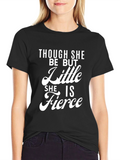 Fierce Little Girl Black T-Shirt