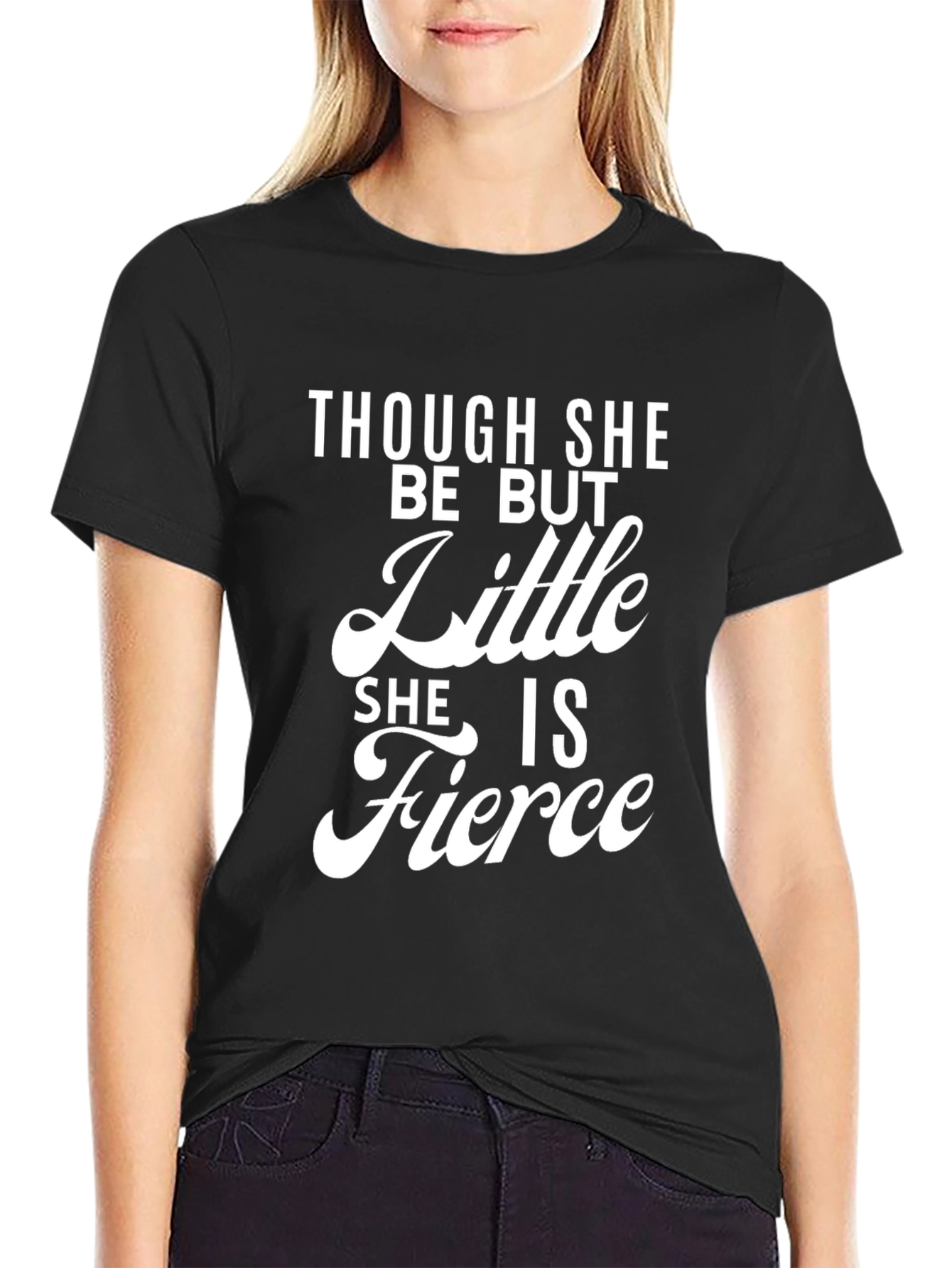 Fierce Little Girl Black T-Shirt