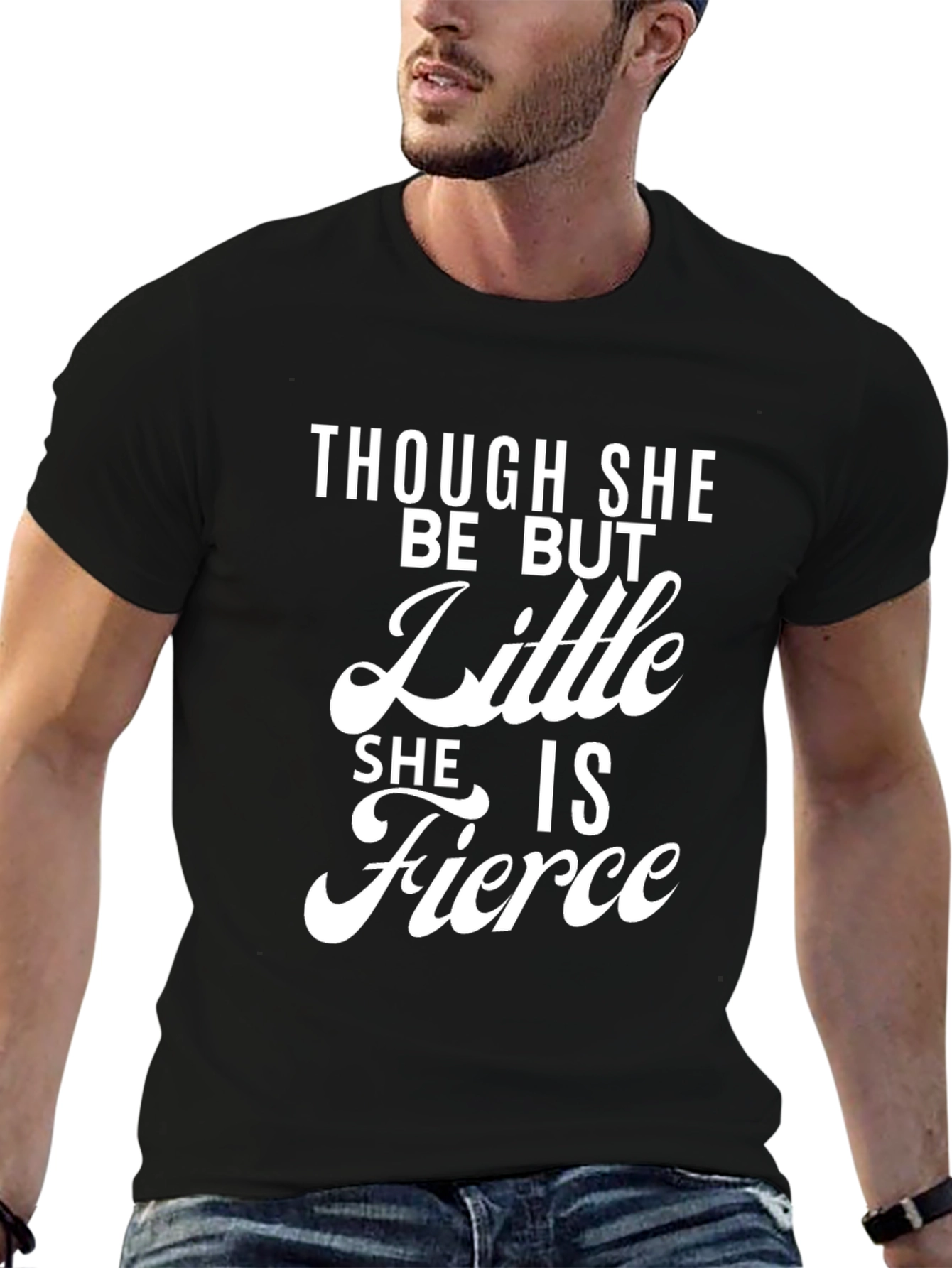 Fierce Little Girl Black T-Shirt
