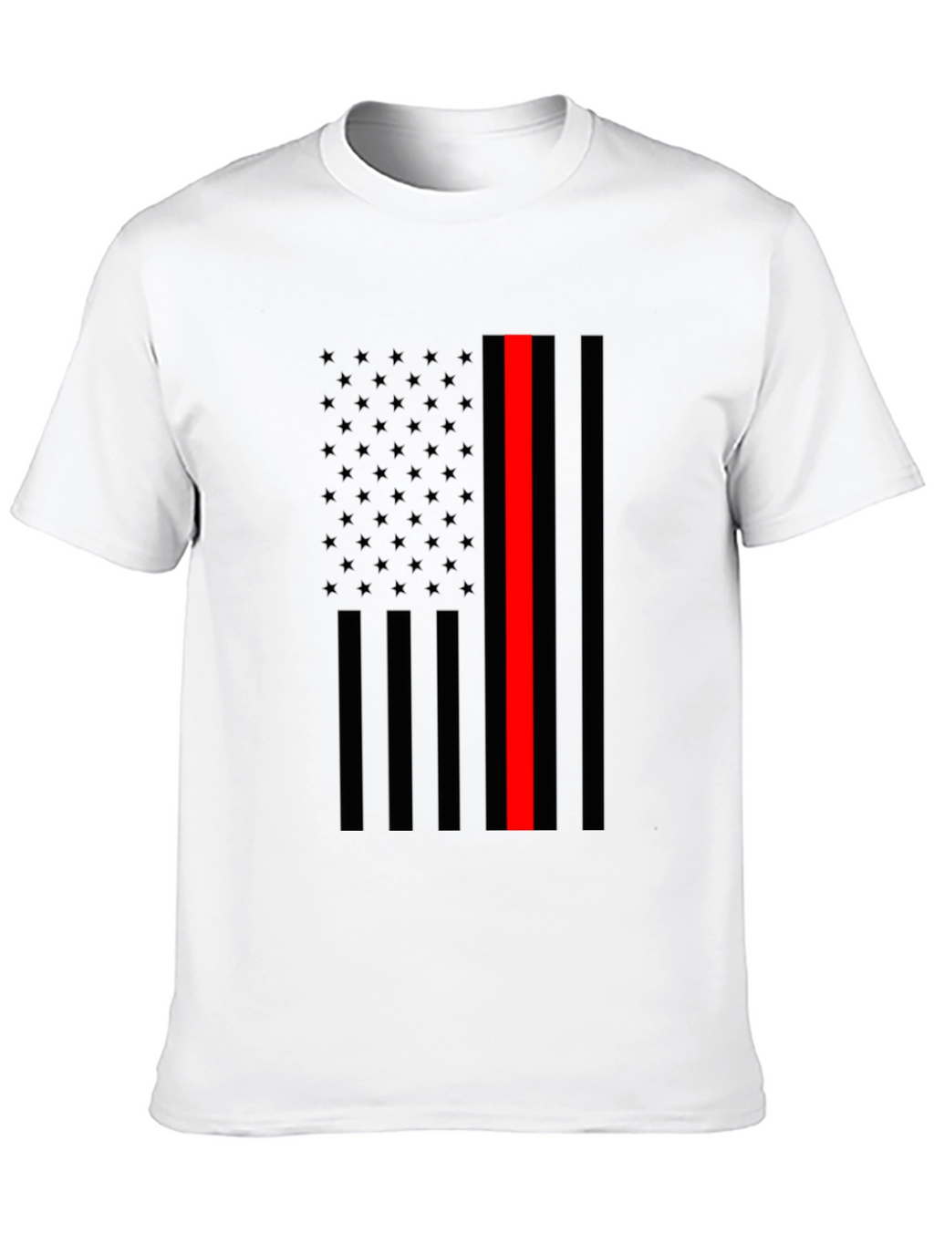 Thin Red Line Flag Graphic T-Shirt