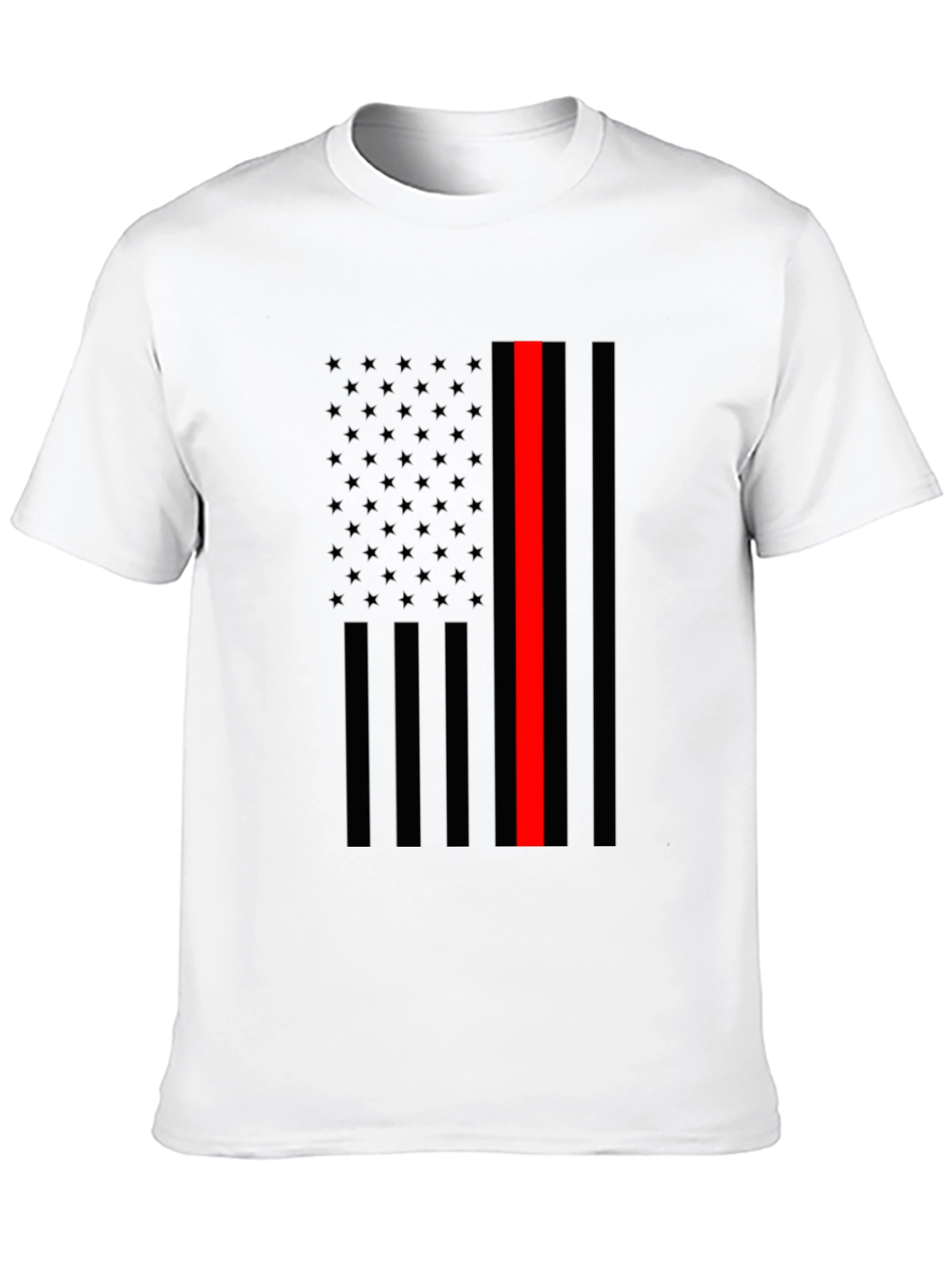 Thin Red Line Flag Graphic T-Shirt