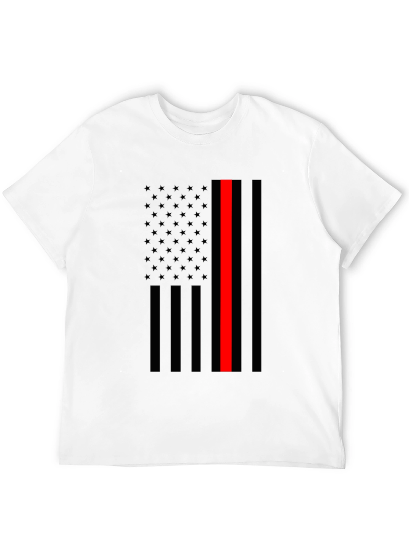 Thin Red Line Flag Graphic T-Shirt