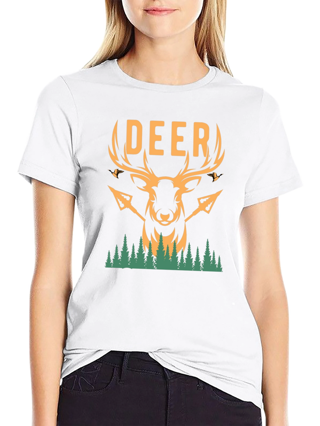 Deer Hunting Graphic Tee - Nature Lovers T-Shirt