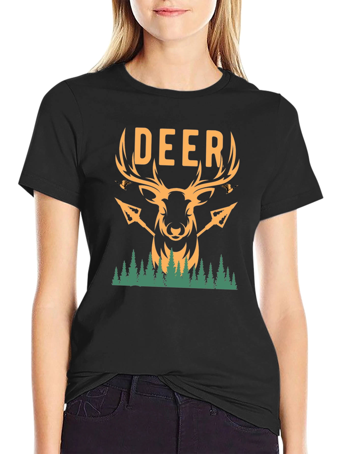 Deer Hunting Graphic Tee - Nature Lovers T-Shirt