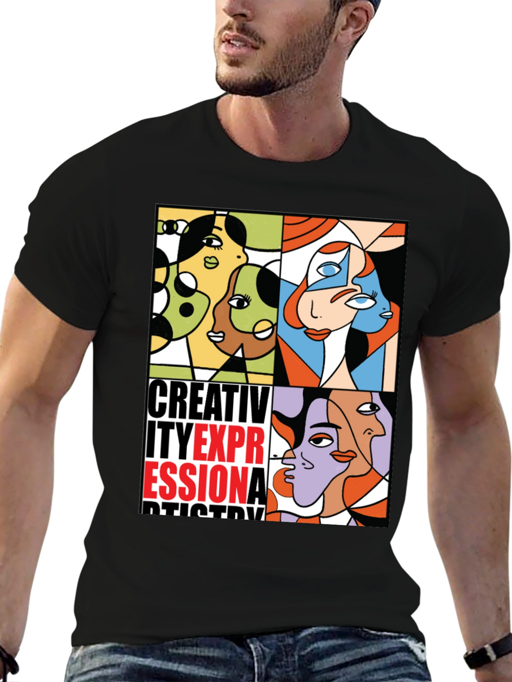 Abstract Art Graphic Print T-Shirt