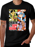 Abstract Art Graphic Print T-Shirt