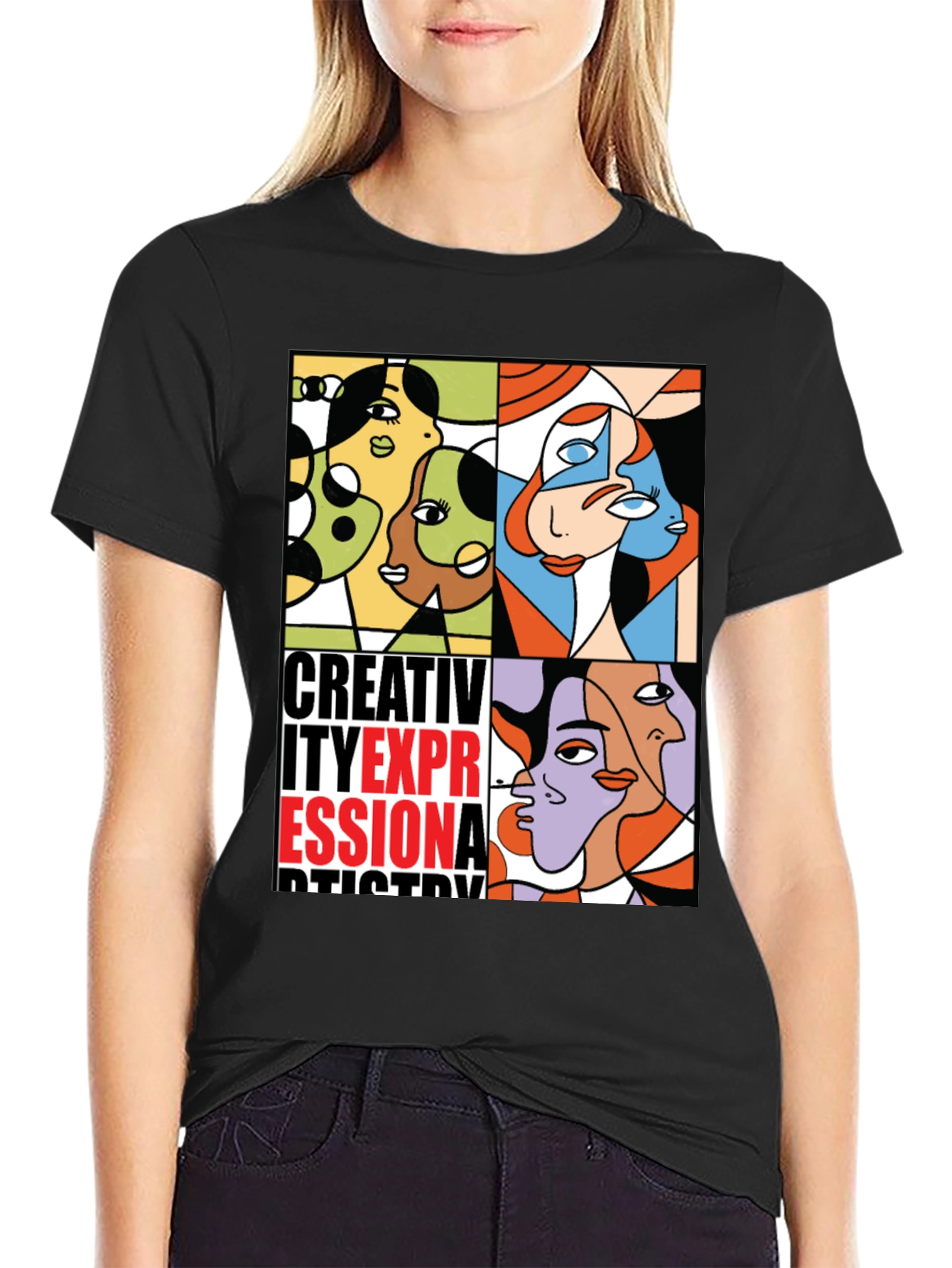 Abstract Art Graphic Print T-Shirt