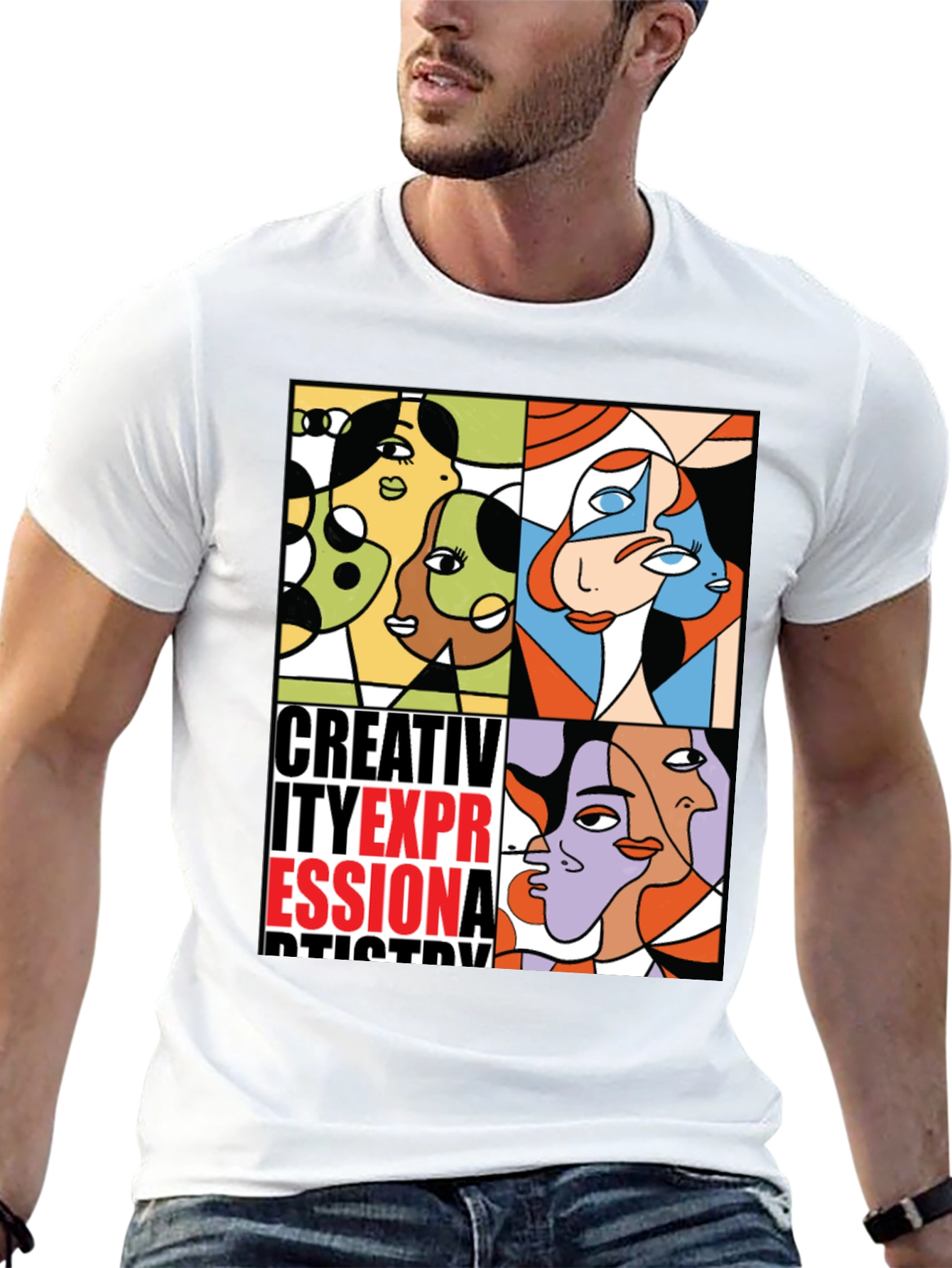 Abstract Art Graphic Print T-Shirt