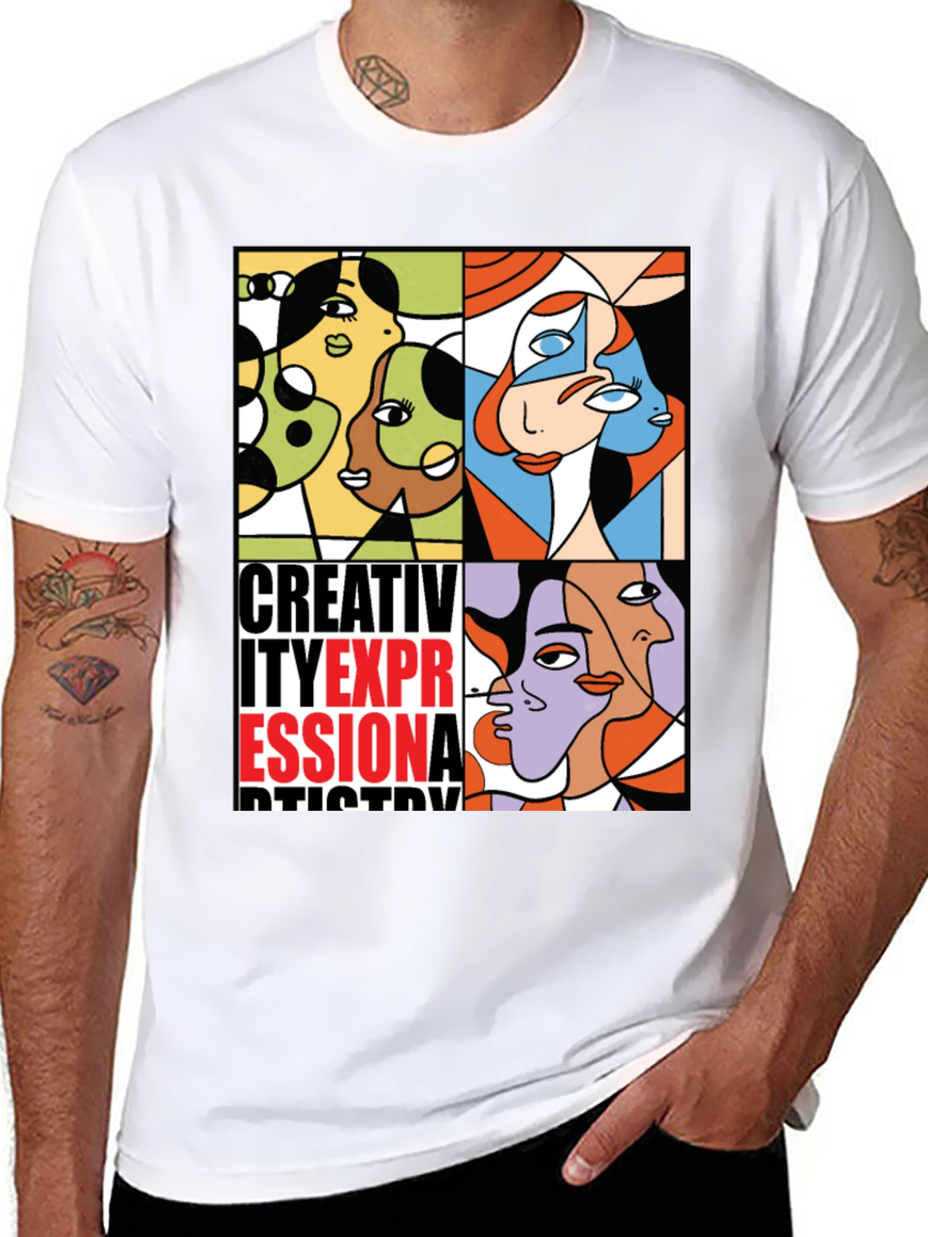 Abstract Art Graphic Print T-Shirt