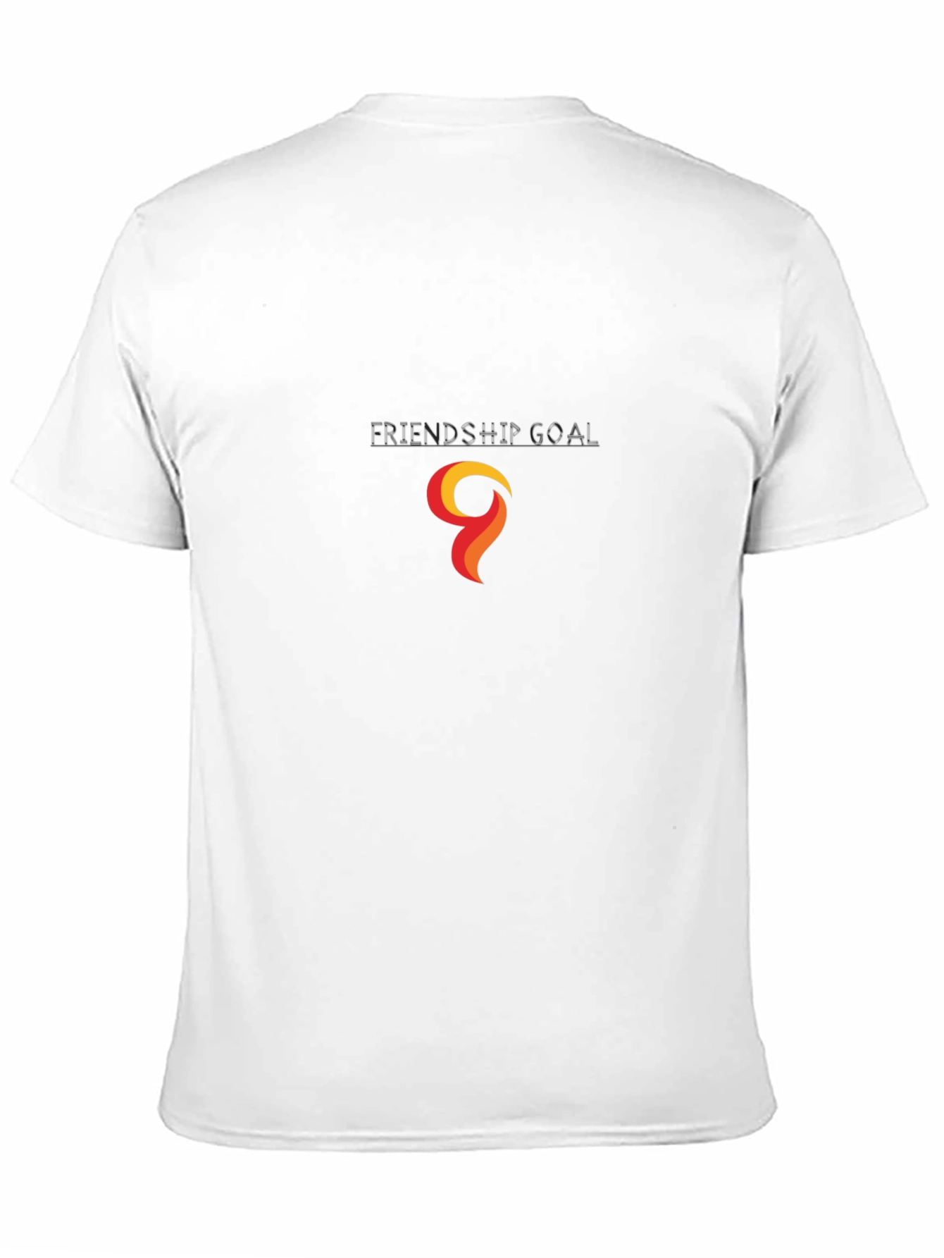 Black T-Shirt with Abstract Flame Graphic