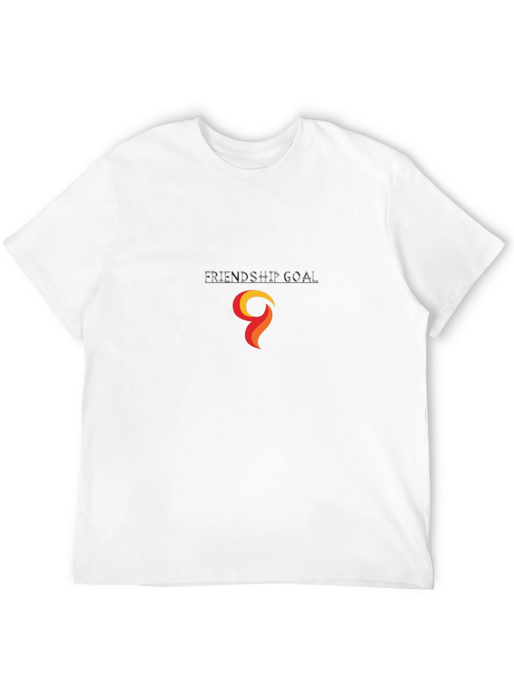 Black T-Shirt with Abstract Flame Graphic