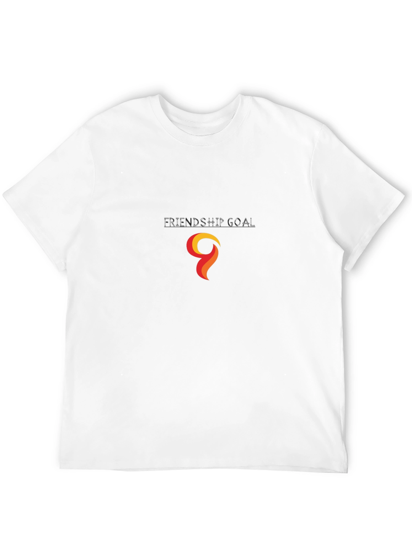 Black T-Shirt with Abstract Flame Graphic