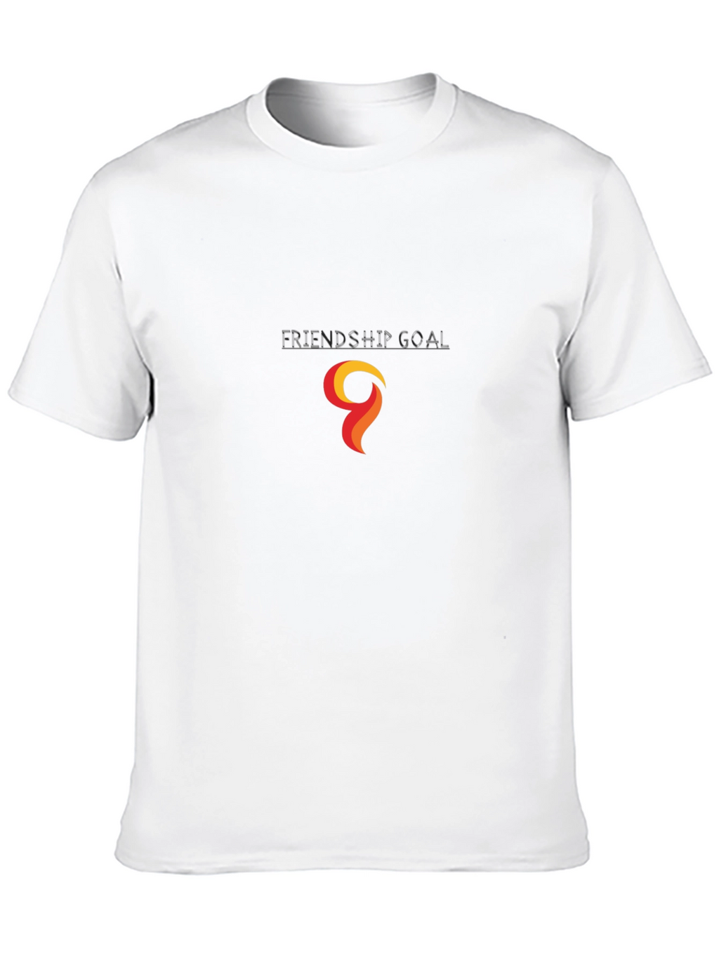Black T-Shirt with Abstract Flame Graphic