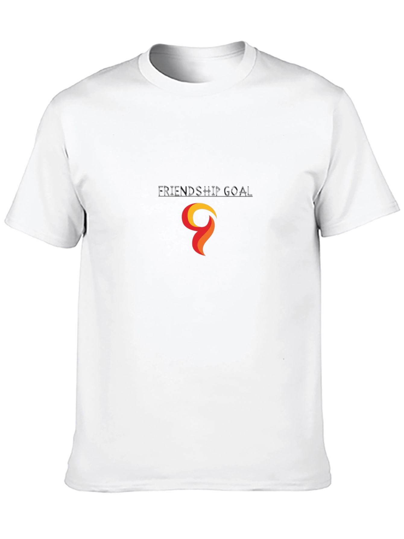 Black T-Shirt with Abstract Flame Graphic