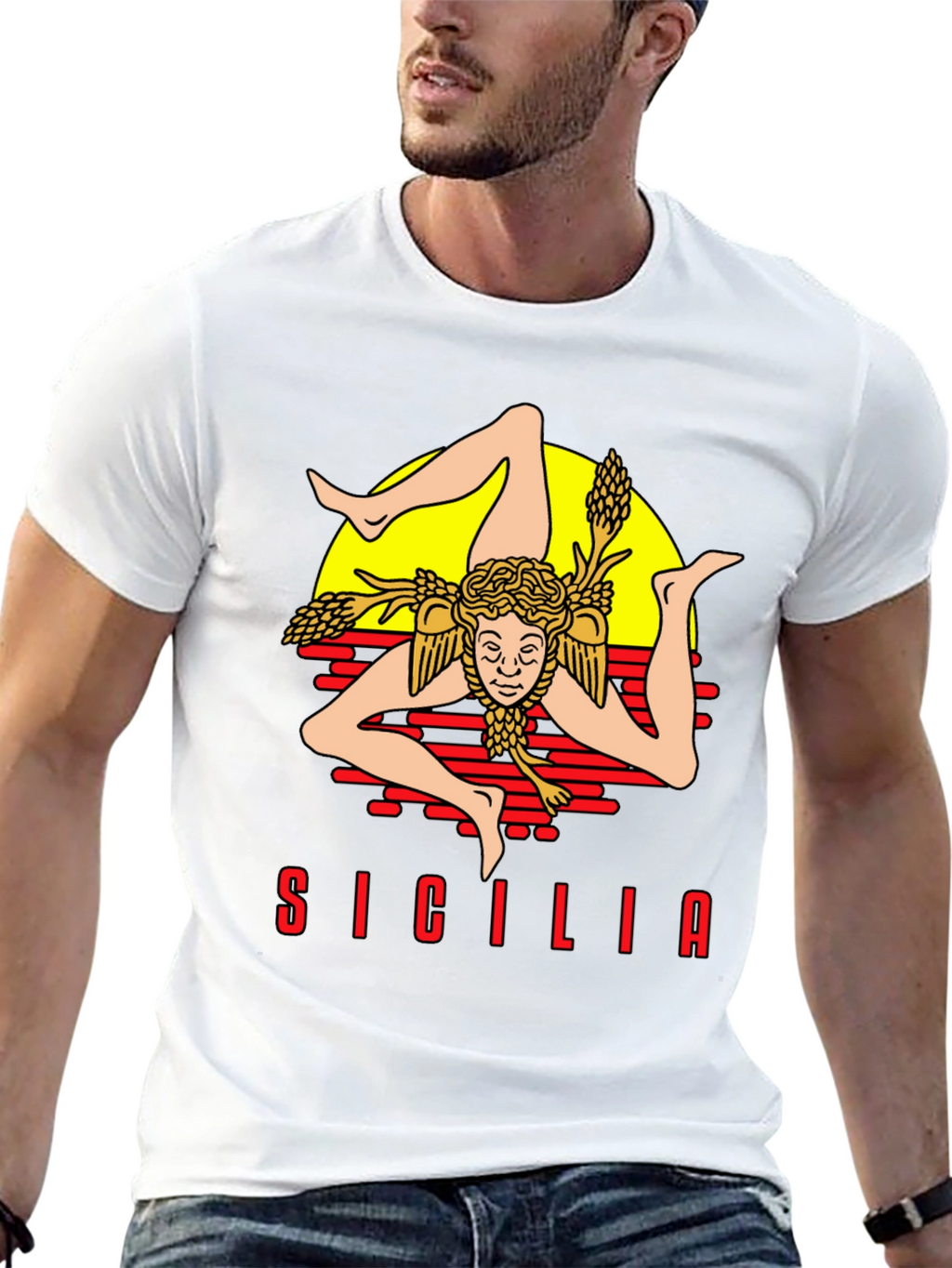 Sicilia Trinacria T-Shirt - Island Pride