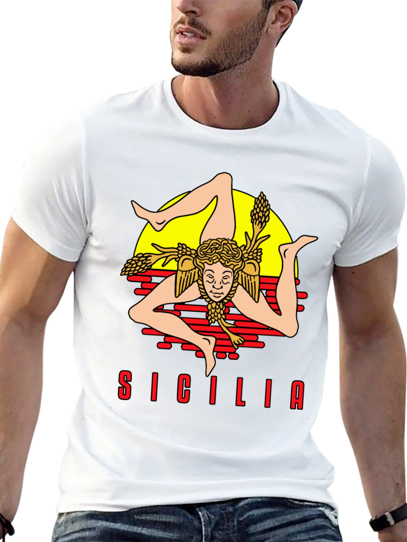 Sicilia Trinacria T-Shirt - Island Pride