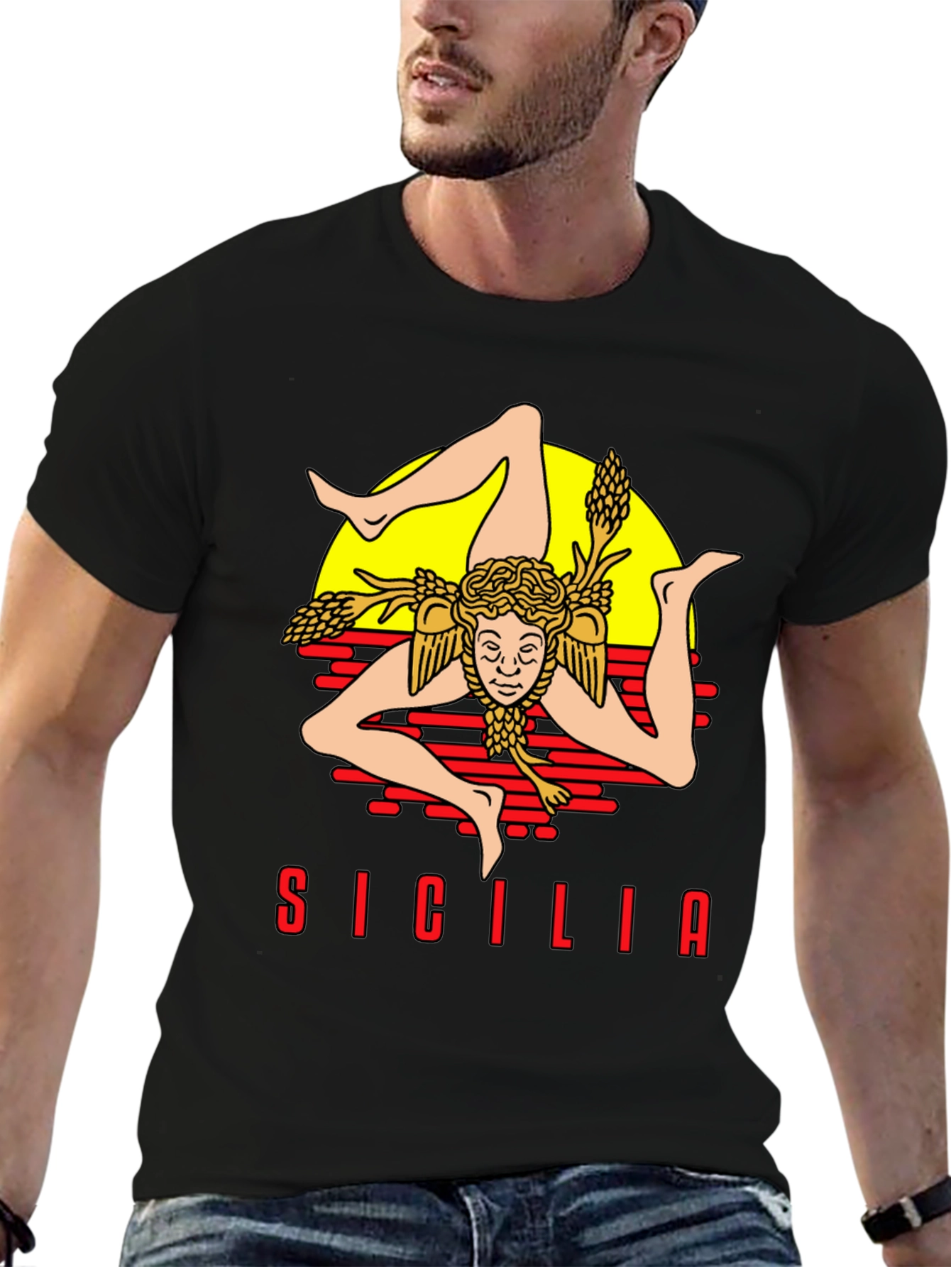 Sicilia Trinacria T-Shirt - Island Pride