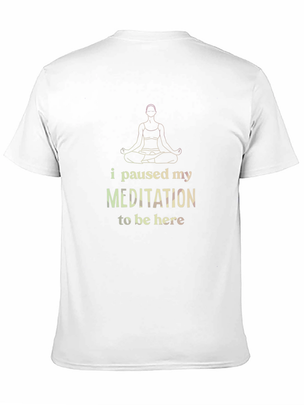 Meditation Humor Black T-Shirt