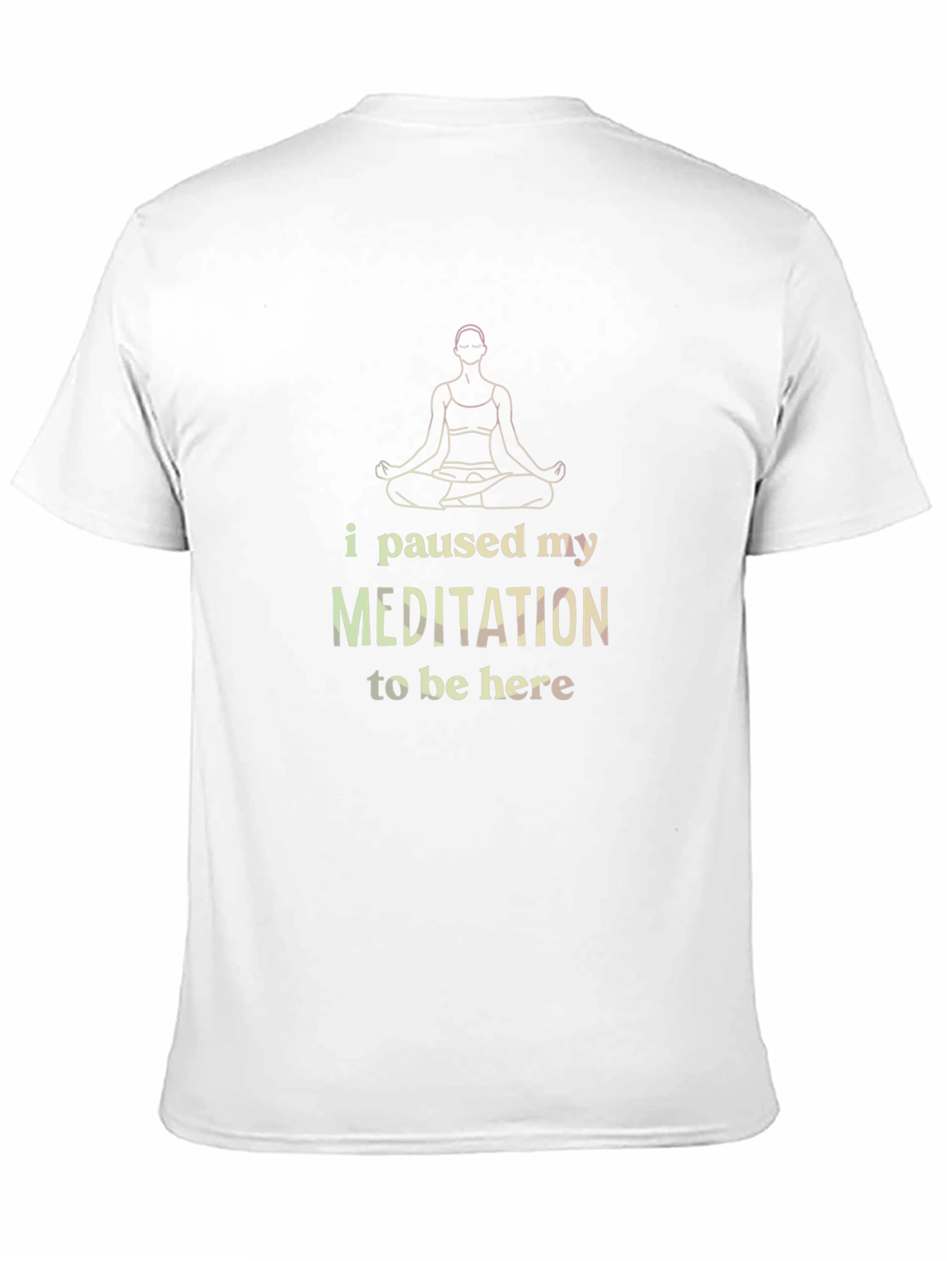 Meditation Humor Black T-Shirt