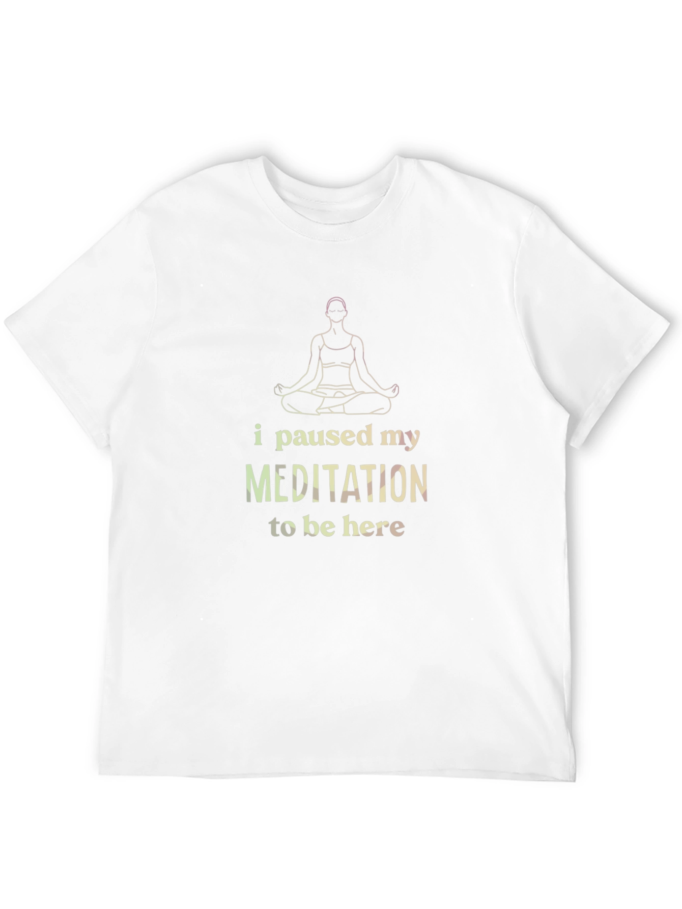 Meditation Humor Black T-Shirt