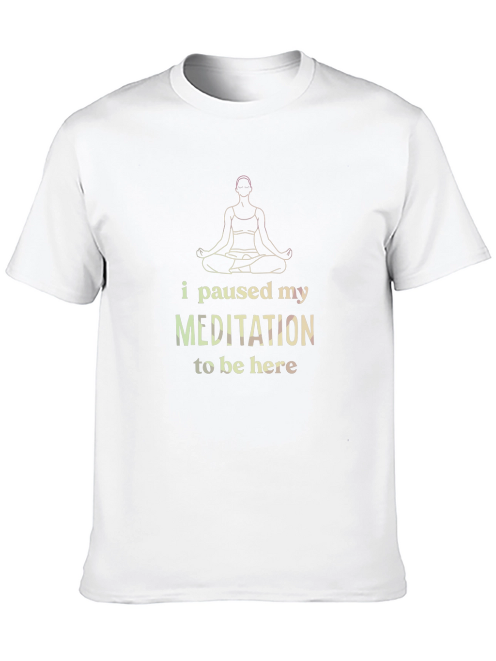 Meditation Humor Black T-Shirt