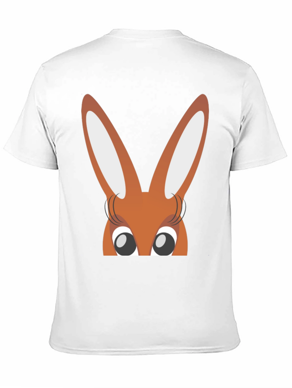 Bunny Eyes Black T-Shirt Easter Fun