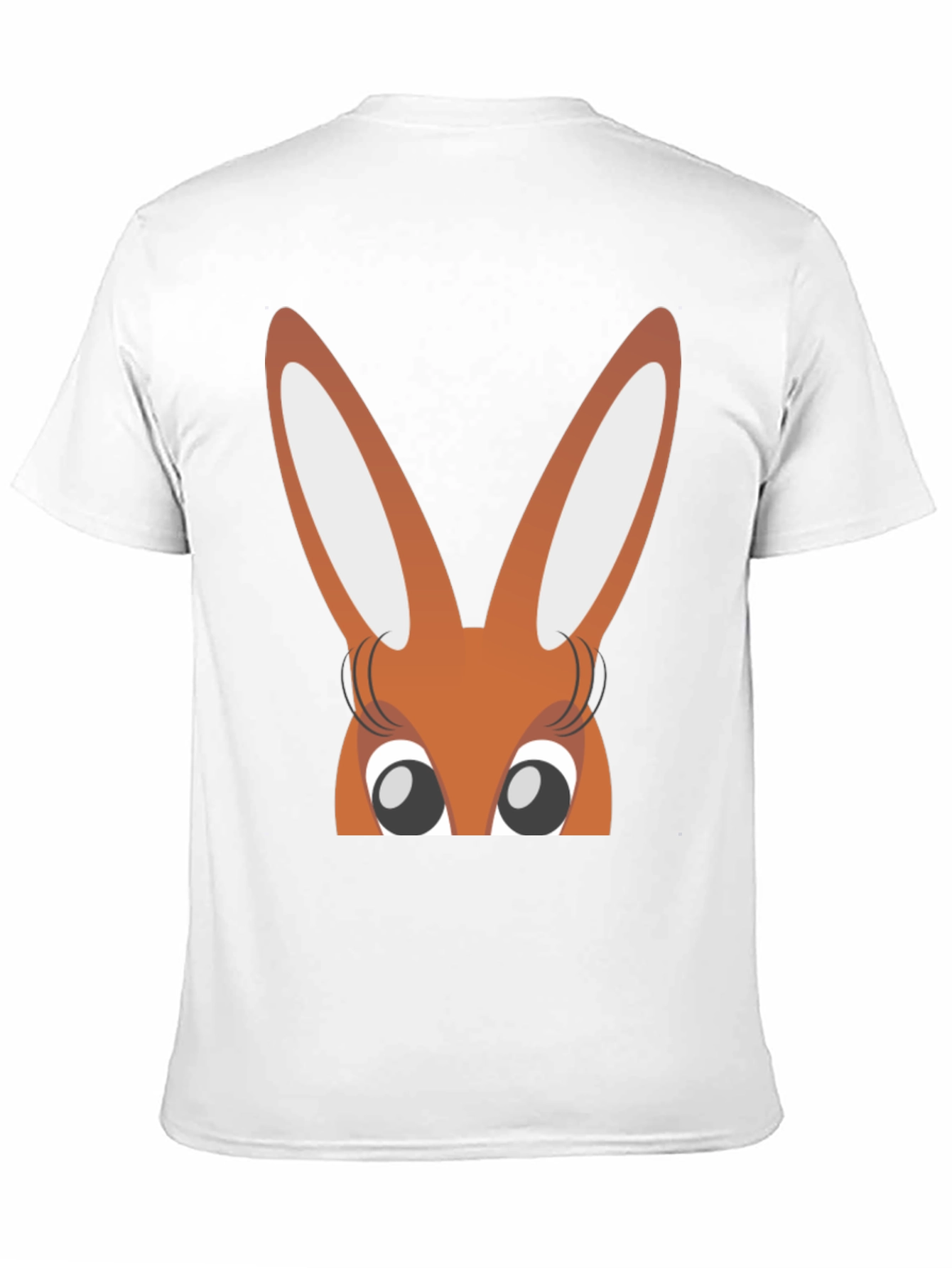 Bunny Eyes Black T-Shirt Easter Fun