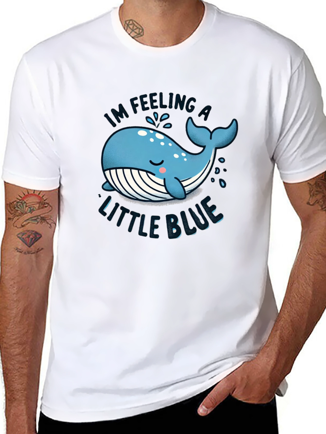 Feeling a Little Blue Whale T-Shirt