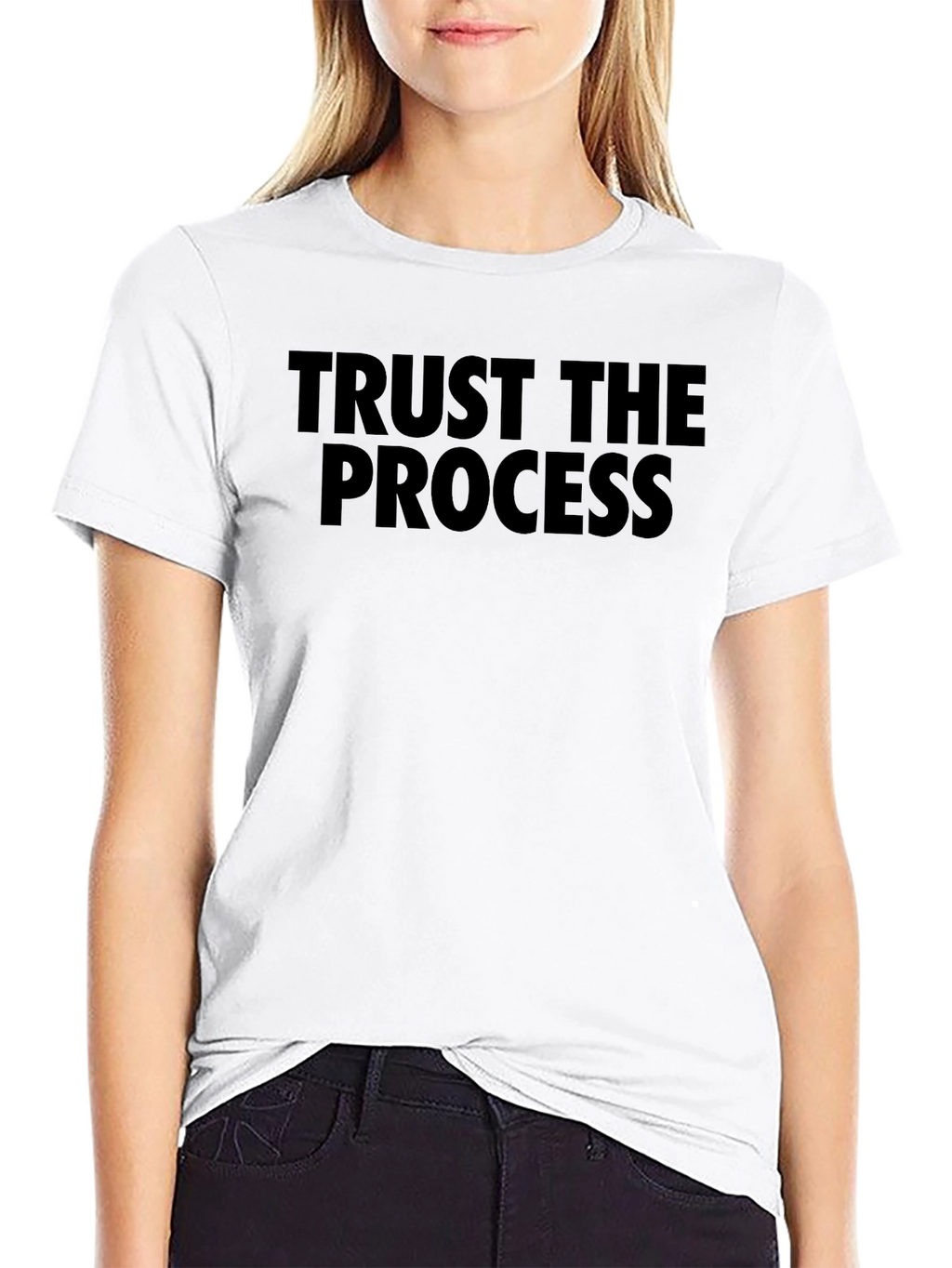 Trust The Process Black Graphic Tee