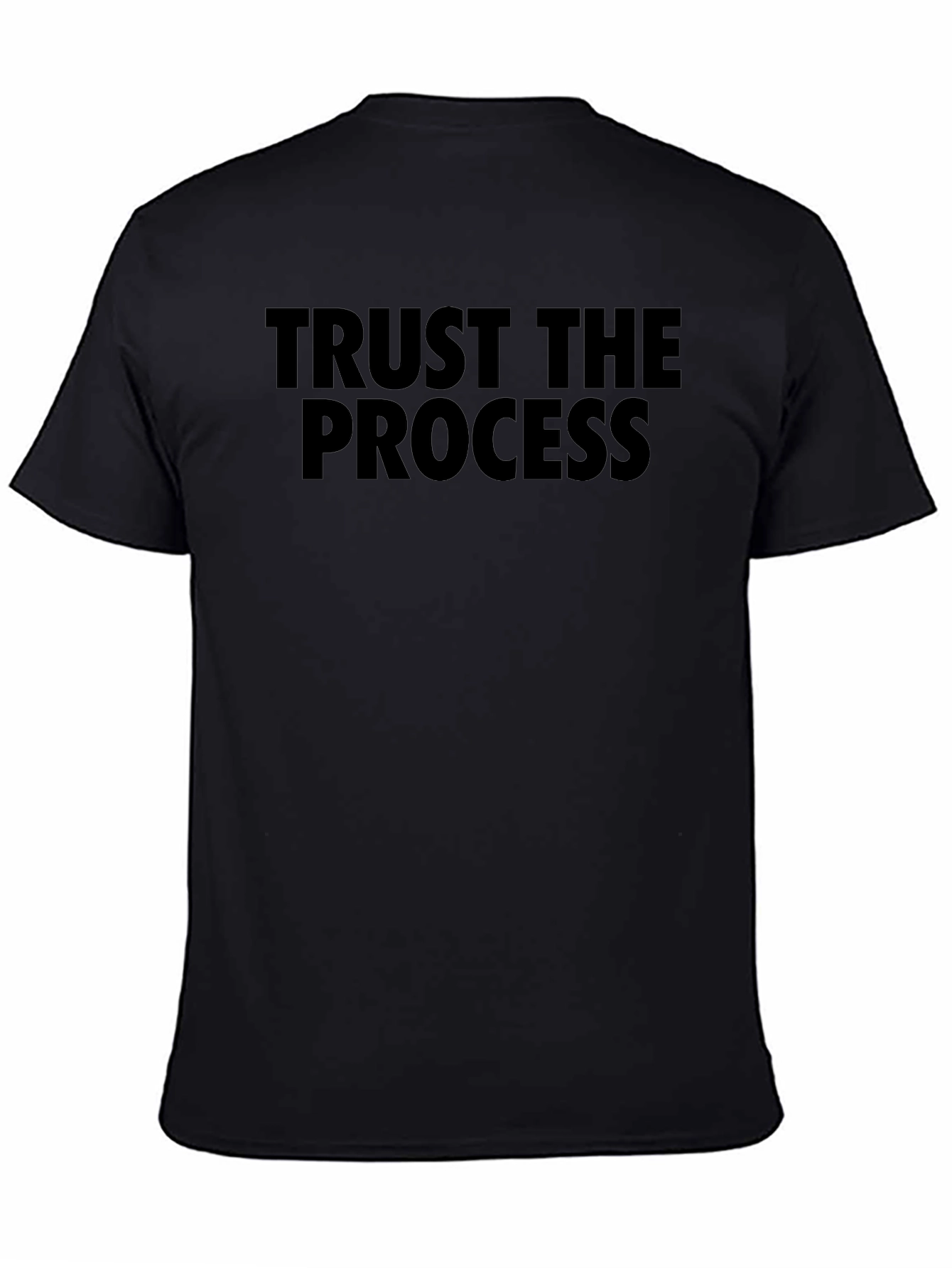 Trust The Process Black Graphic Tee