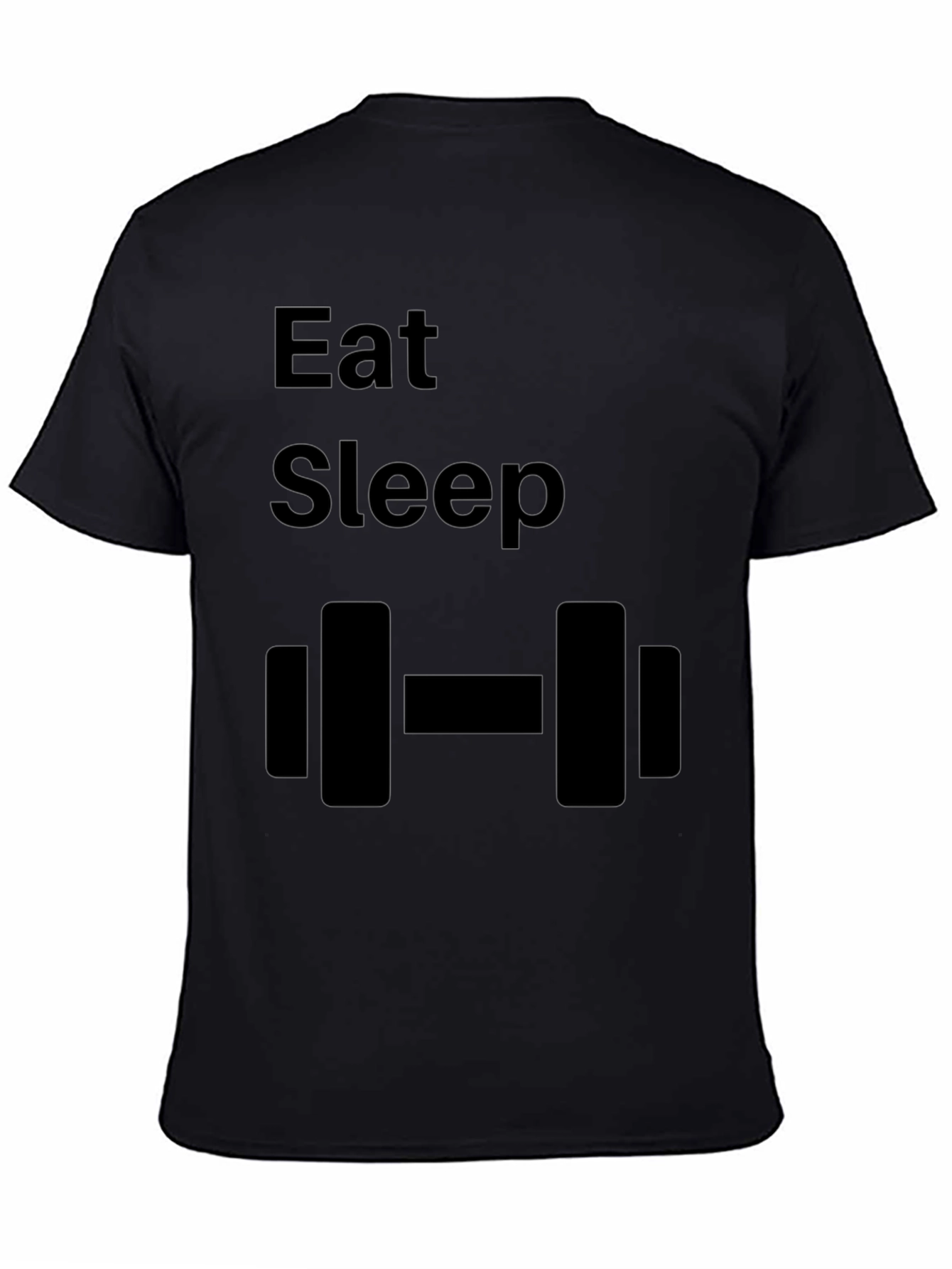 Eat Sleep Lift Black T-Shirt - Gym Workout Tee