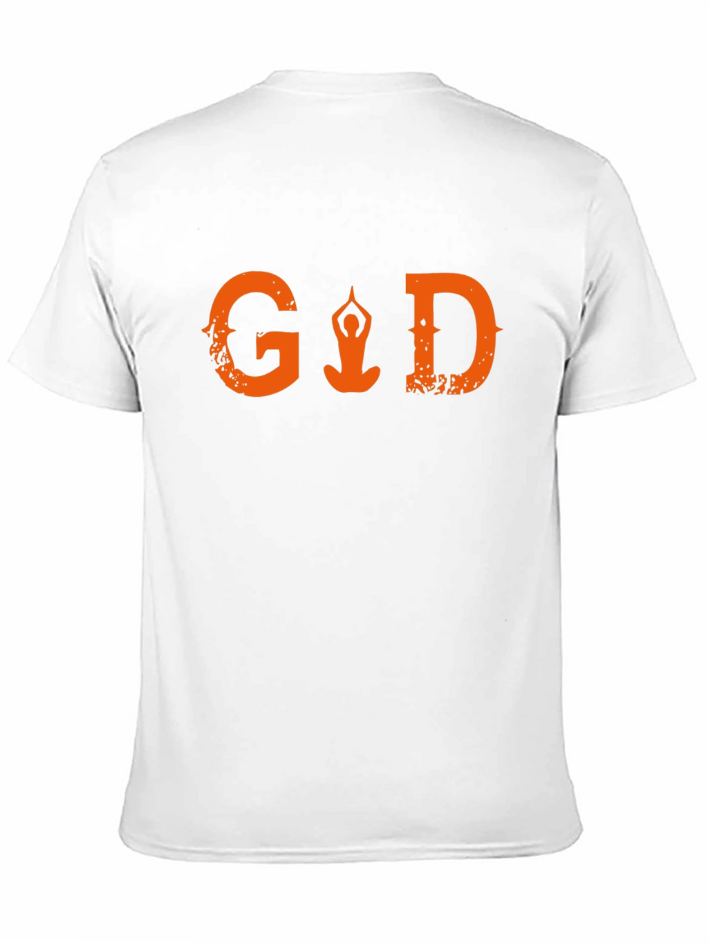 Yoga Meditation Graphic Print T-Shirt - Black