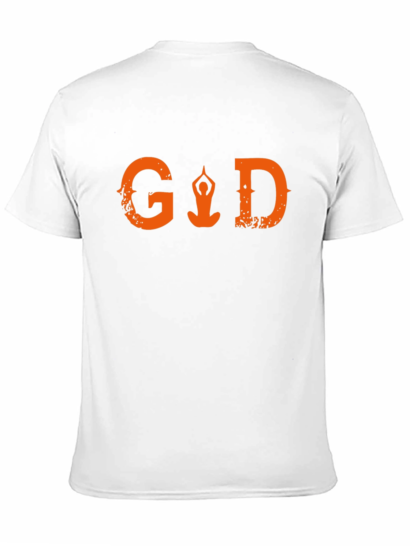 Yoga Meditation Graphic Print T-Shirt - Black