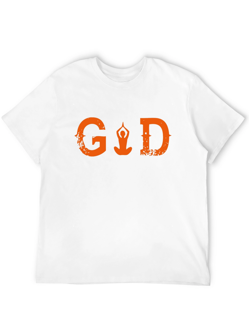 Yoga Meditation Graphic Print T-Shirt - Black