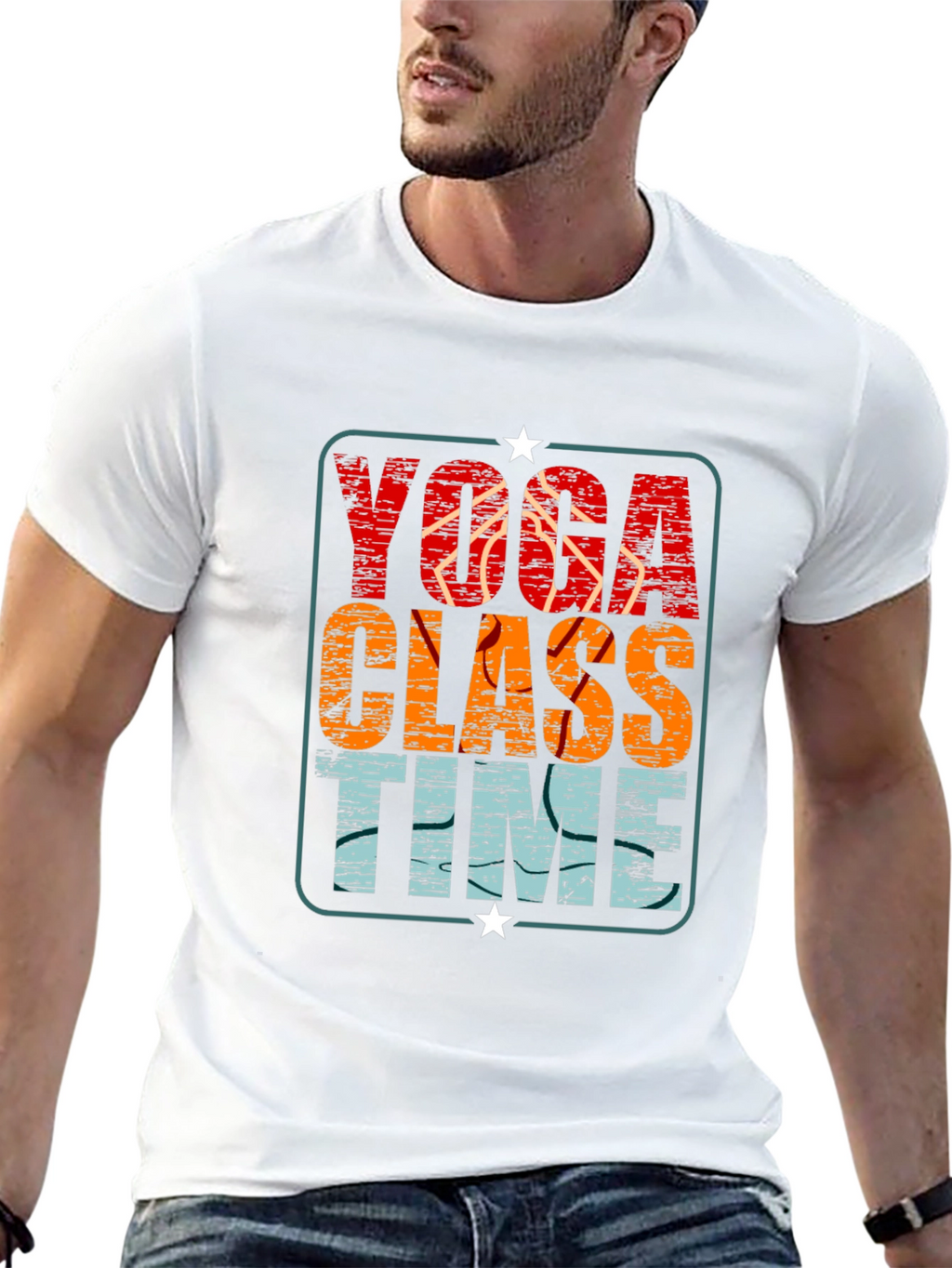 Yoga Class Time Graphic Tee - Relaxed Fit