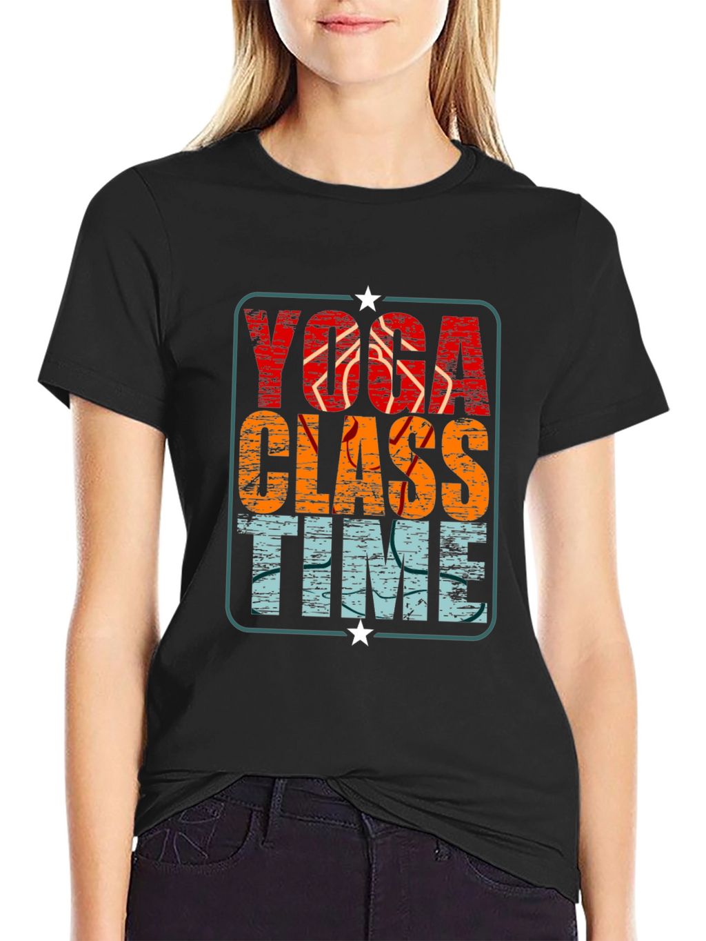 Yoga Class Time Graphic Tee - Relaxed Fit