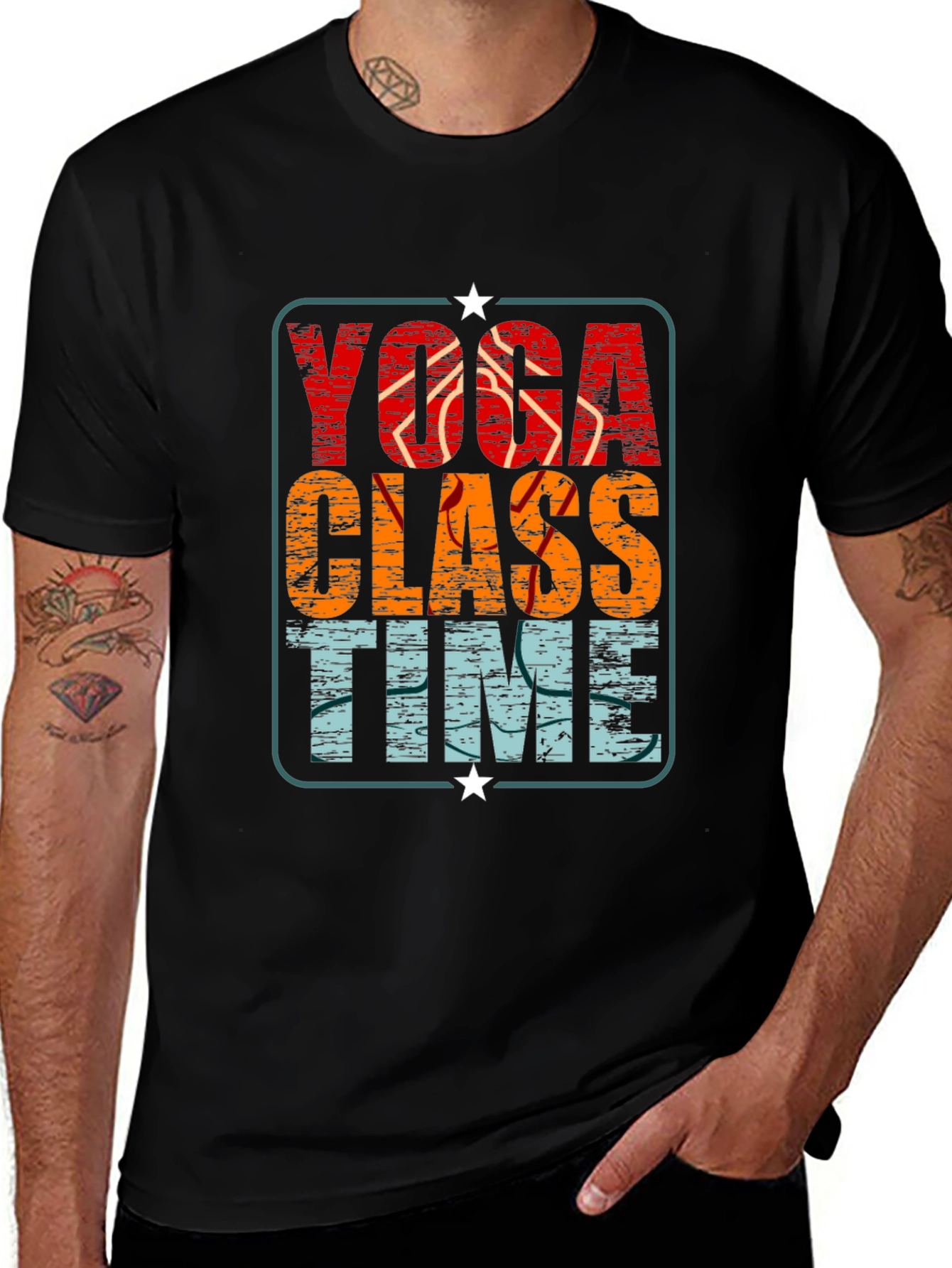 Yoga Class Time Graphic Tee - Relaxed Fit