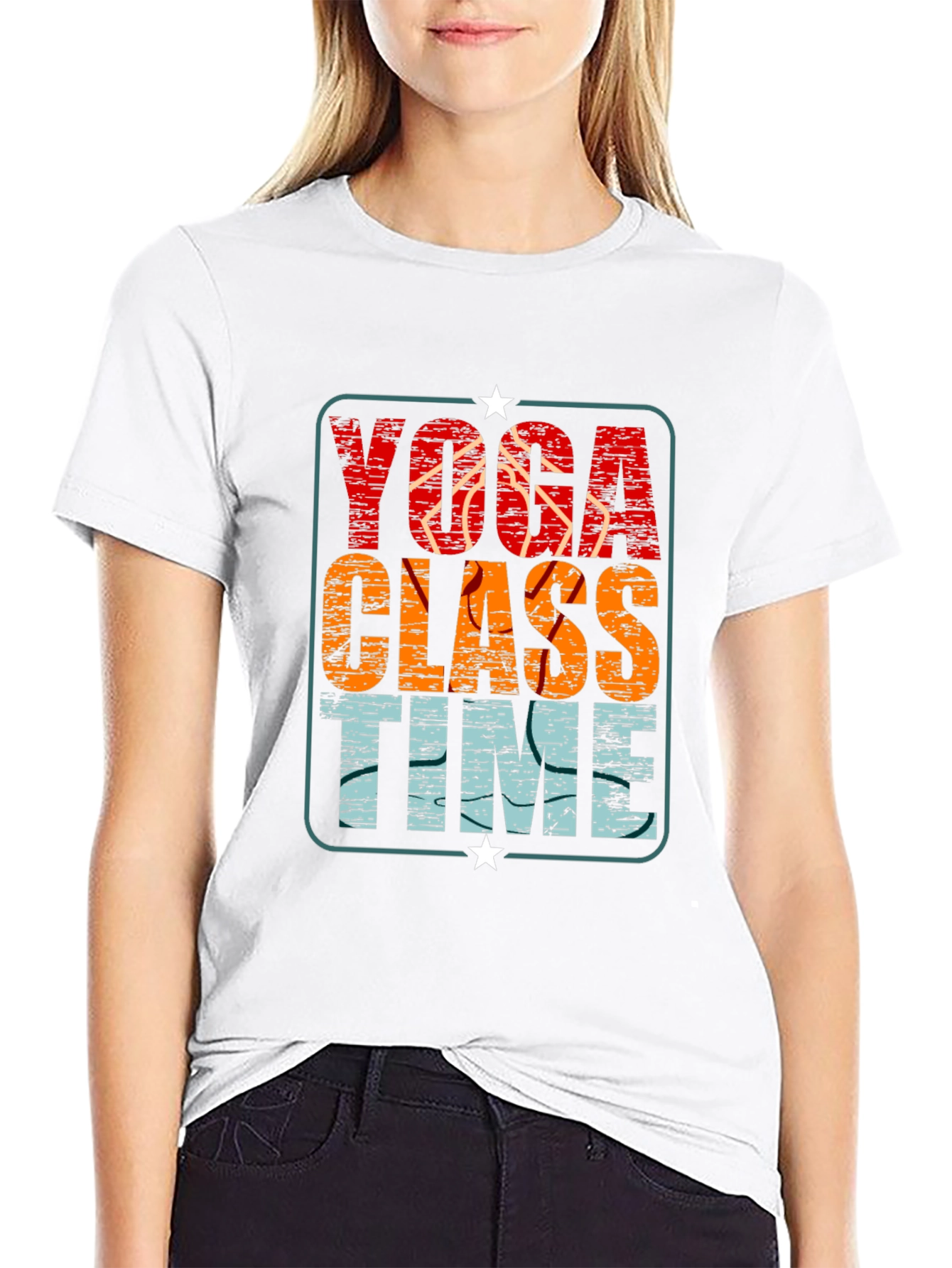 Yoga Class Time Graphic Tee - Relaxed Fit