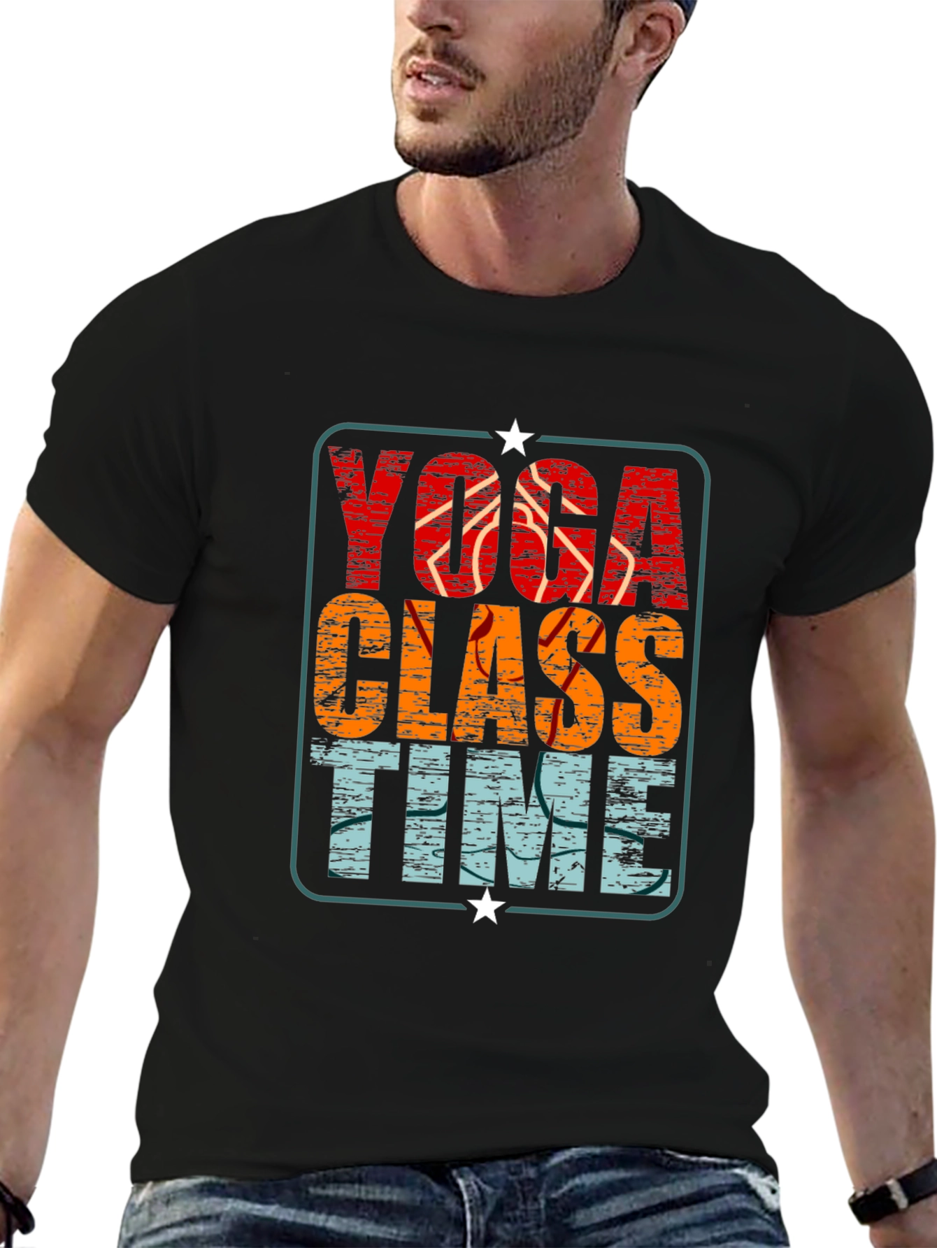 Yoga Class Time Graphic Tee - Relaxed Fit