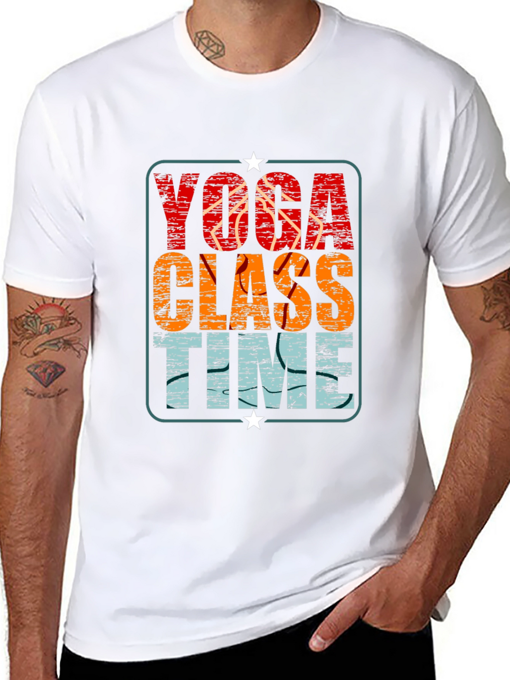 Yoga Class Time Graphic Tee - Relaxed Fit
