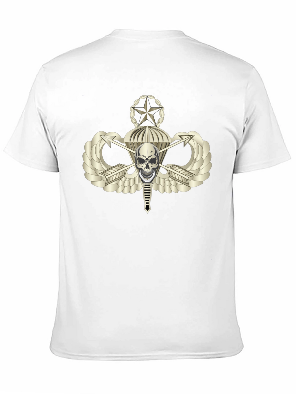 Skull Parachute Airborne Graphic T-Shirt