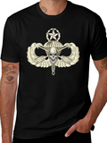 Skull Parachute Airborne Graphic T-Shirt