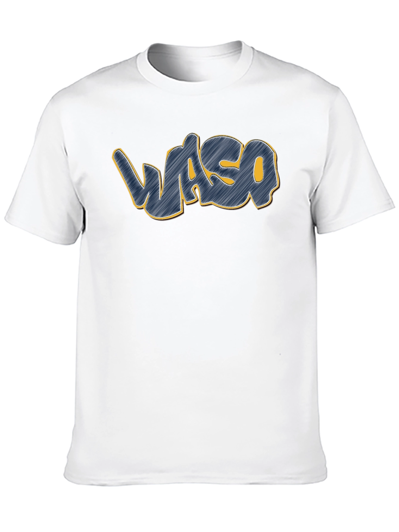 Waso Graphic T-Shirt - Casual Crew Neck Tee