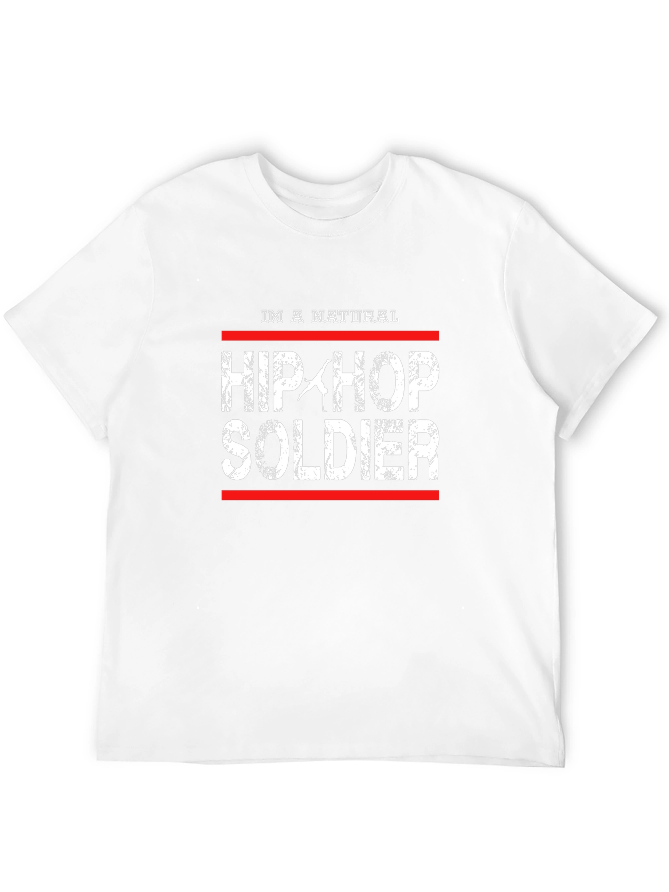 Natural Hip Hop Soldier Black T-Shirt