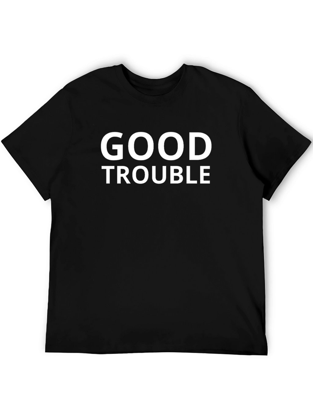Good Trouble Graphic Tee - Black Cotton Casual Shirt