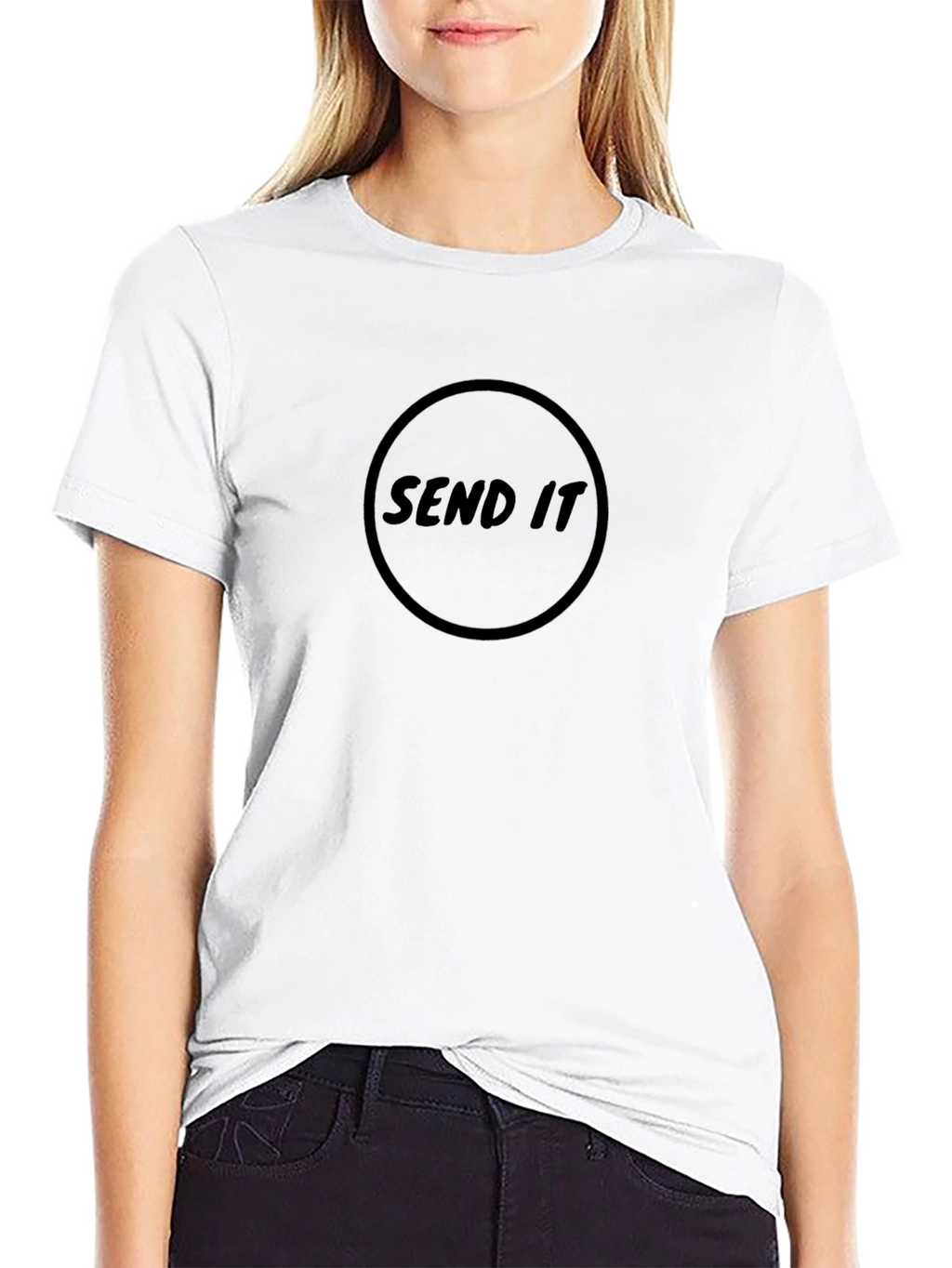 Send It Graphic T-Shirt - Black Casual Tee