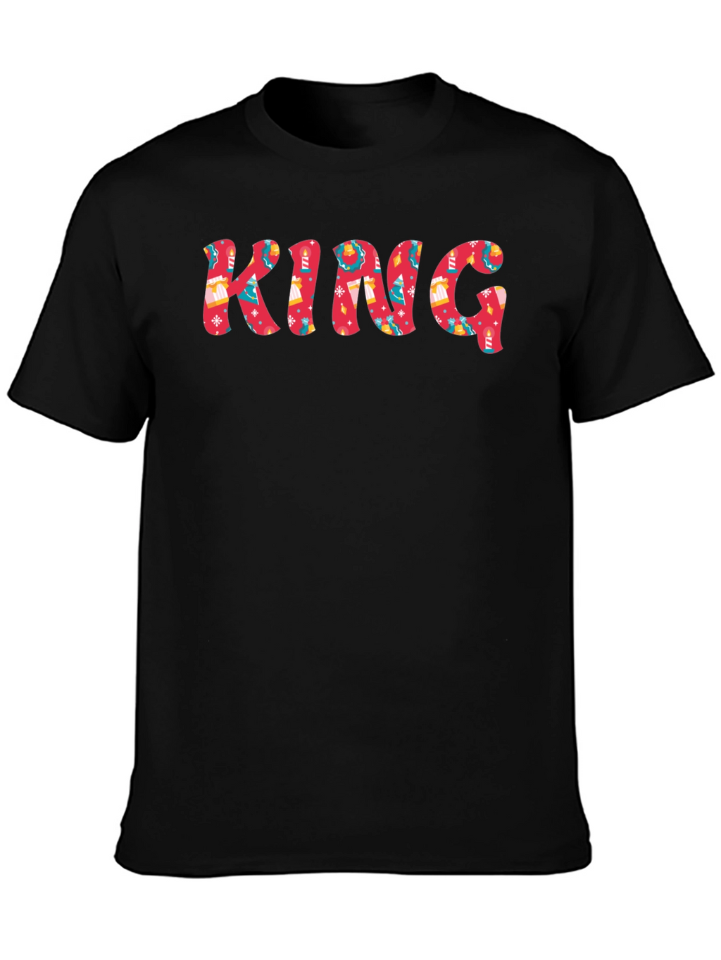 Holiday King Graphic Tee - Festive Christmas Design