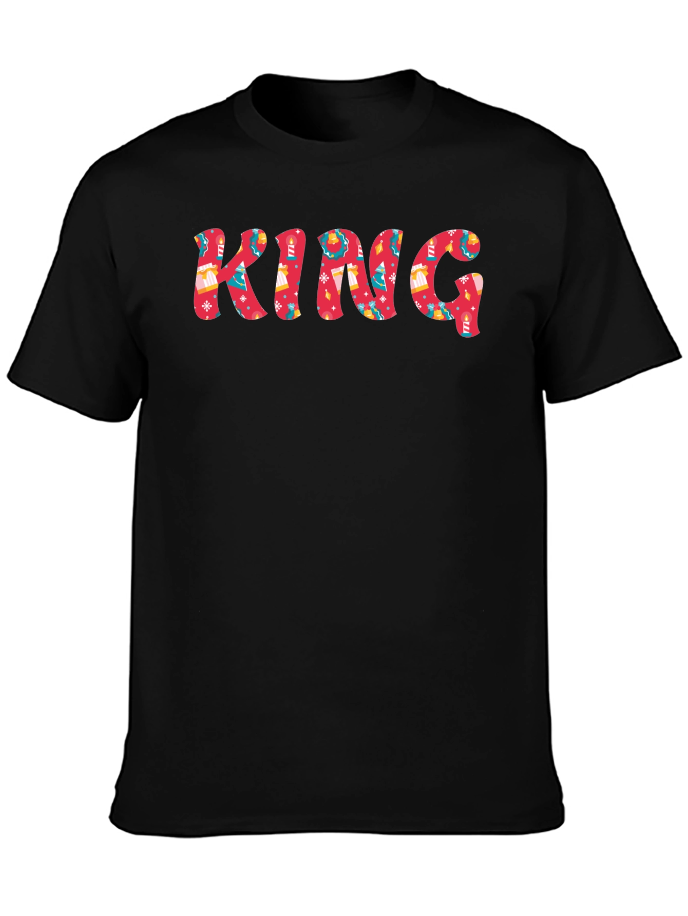 Holiday King Graphic Tee - Festive Christmas Design