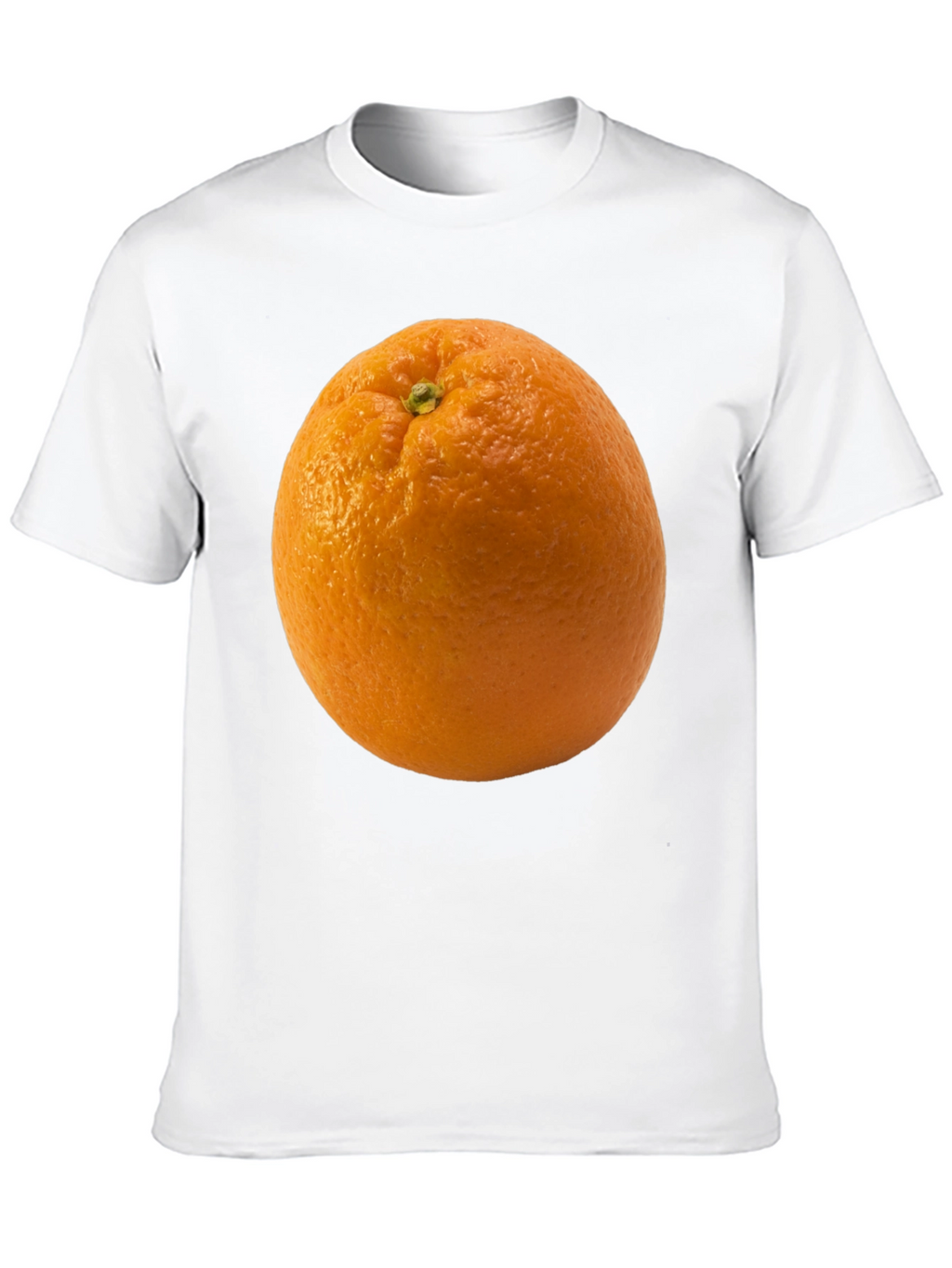 Orange Graphic Tee - Quirky Fruit T-Shirt